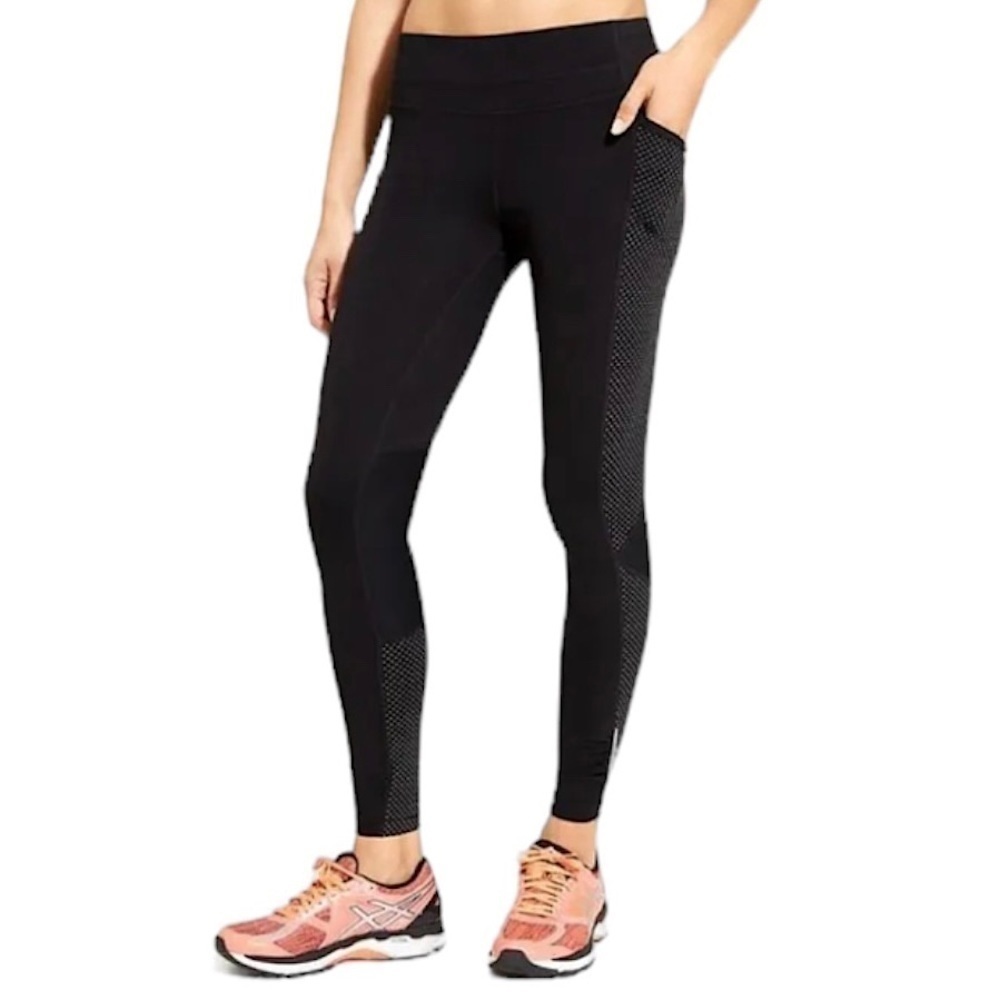 Athleta Women’s Dot Be‎ Free Tight Leggings in Black Size Small